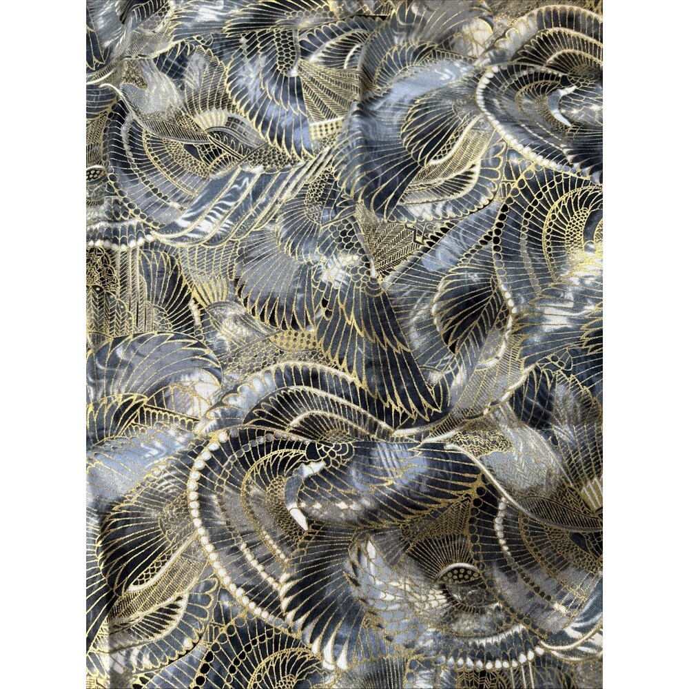 Robert Kaufman Treasures of Alexandria Wings Cotton Quilting Fabric 1.1 Yd